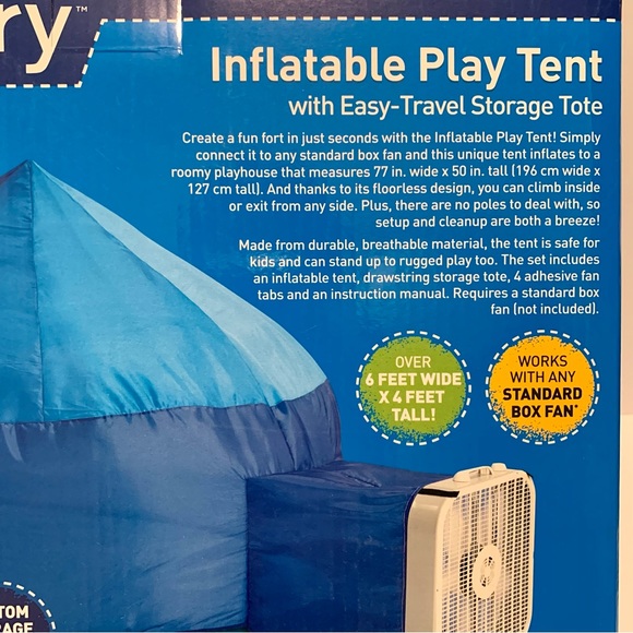Discovery Toys Discovery Inflatable Play Tent With Easy Travel